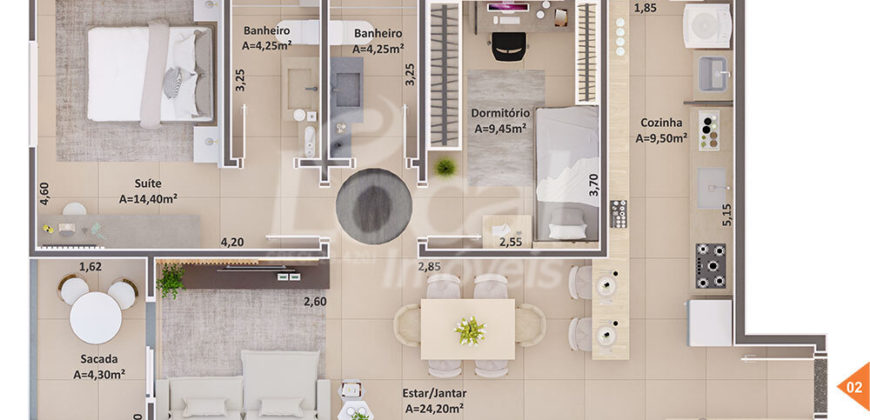 Apartamentos Residencial Bento 510