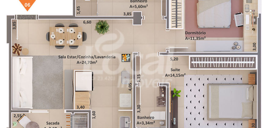 Apartamentos Residencial Bento 510