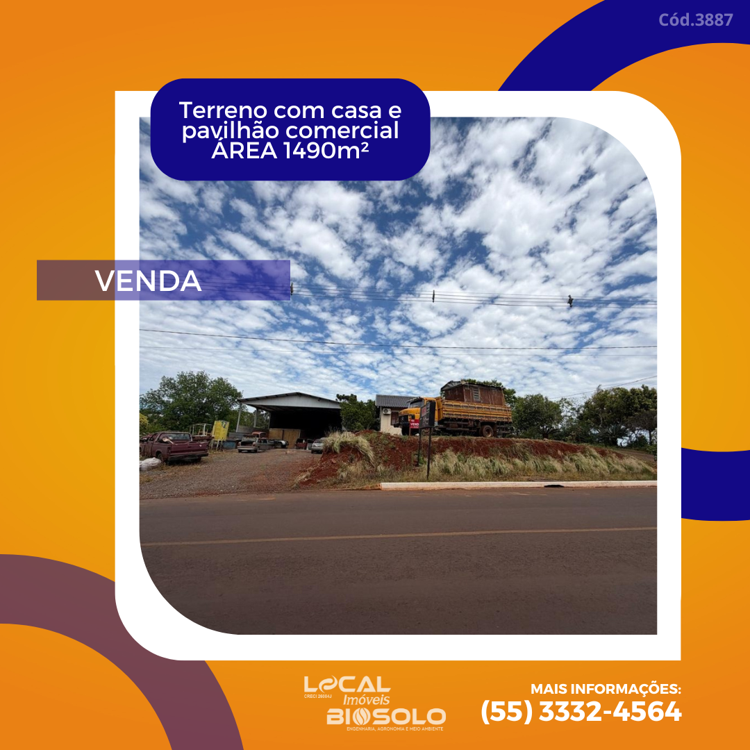 Imóvel à venda – excelente área e potencial de investimento