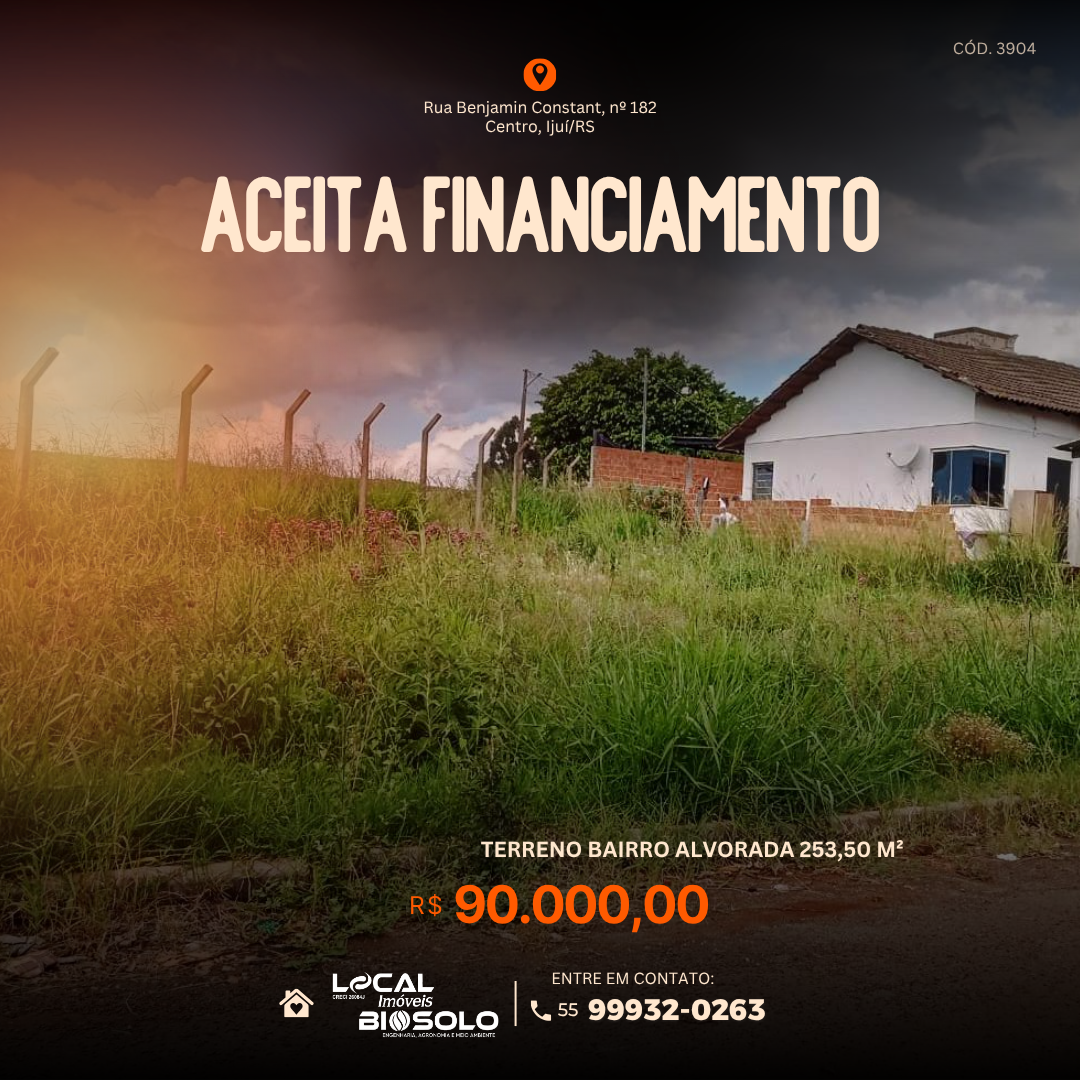 📍 Terreno no Bairro Alvorada – Excelente oportunidade