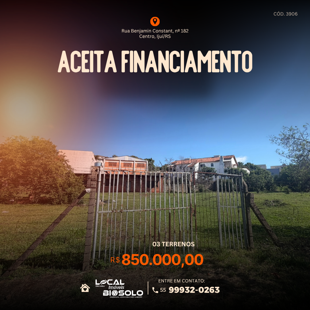 📍 Terrenos no Bairro Osvaldo Aranha – Excelente potencial comercial e construtivo