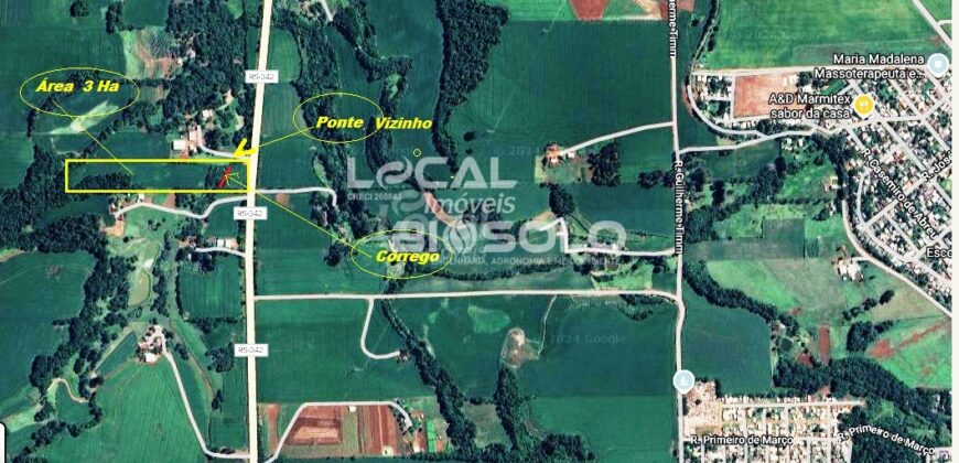 🌱 ÁREA DE TERRAS À VENDA – LINHA 4 OESTE